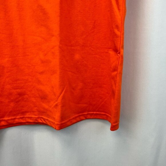 Gobble Till You Wobble Womens Graphic T-Shirt Orange Short Sleeve Crew Neck XL - Picture 9 of 10